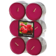 12 Flavour by GALA Maxi Duftlichte Ø 58 mm · 24 mm weinrot - Wild Raspberry